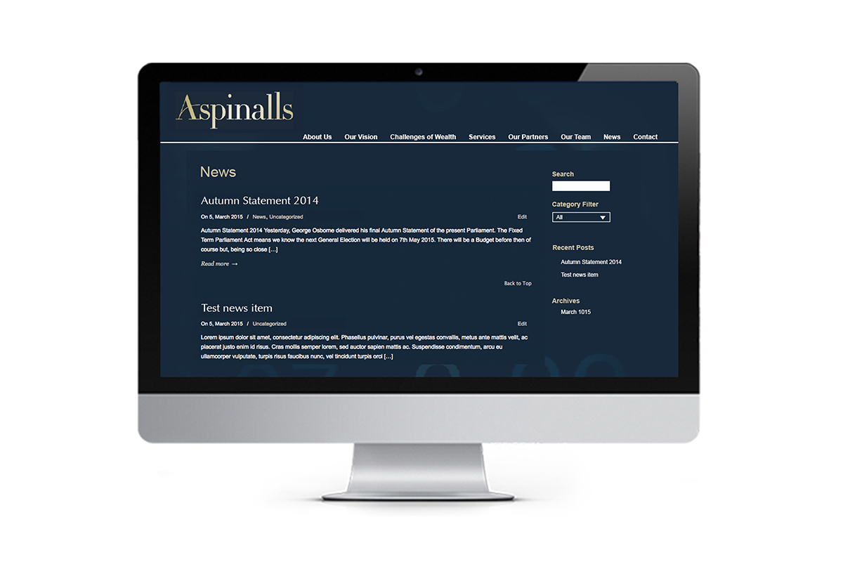 Aspinalls eNewsletter