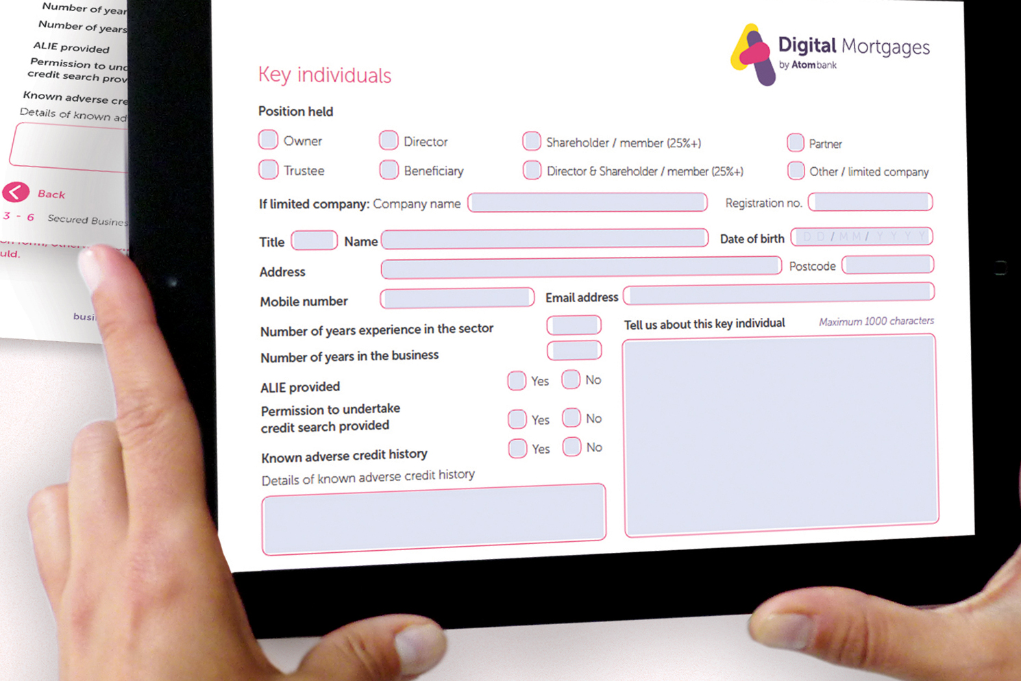 Atom Bank Application Form